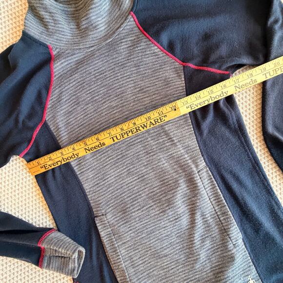 Smartwool womens 100% Merino wool sweater tunic mock neck base layer medium - Picture 8 of 9
